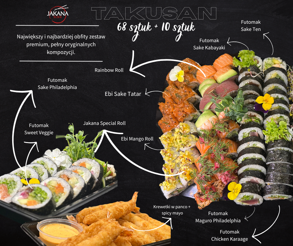 Takusan zestaw sushi